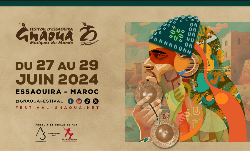 Maroc. Festival Gnaoua et Musiques du Monde Du 27 au 29 juin prochain à Essaouira