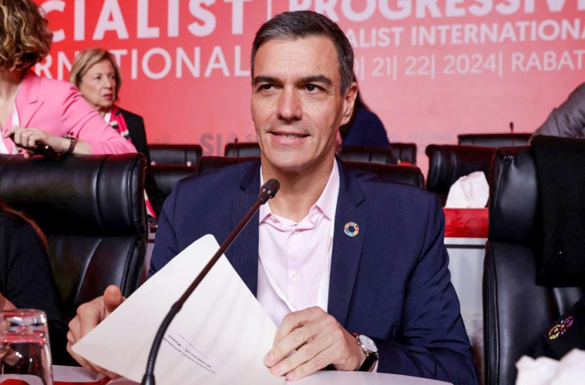  Pedro Sánchez préside la réunion du conseil de l&rsquo;Internationale socialiste à Rabat