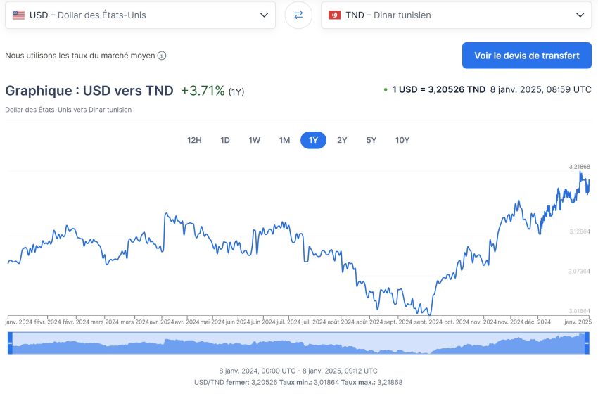 La baisse du dinar tunisien face au dollar fait réagir les experts