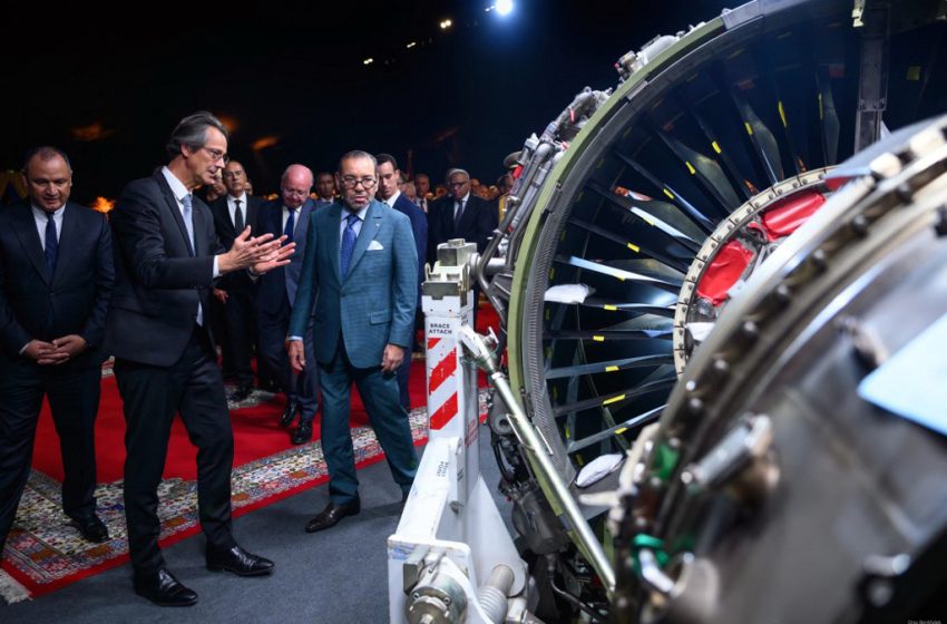  Le Roi Mohammed VI lance les travaux du complexe des moteurs d’avions Safran
