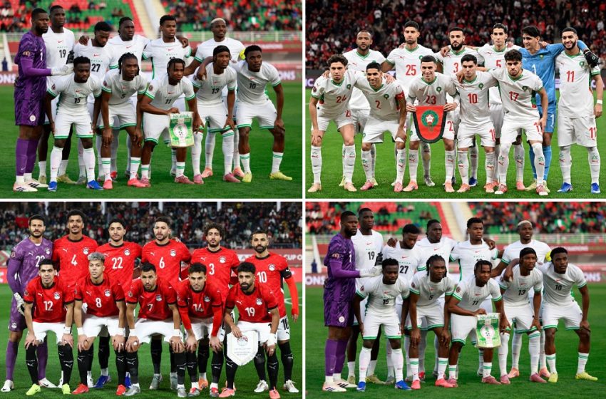  CAN 2025 : Maroc, Égypte, Sénégal et Nigeria en demi-finales