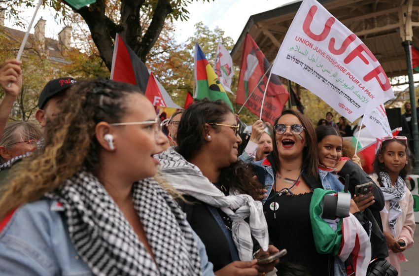 Manifestation en soutien à Gaza avec mobilisation de femmes juives