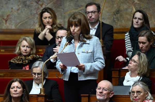 Caroline Yadan, députée française du groupe centriste Renaissance, à l'Assemblée nationale à Paris, le 7 février 2024.