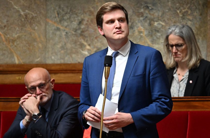 Charles Rodwell, député Ensemble pour la République, lors d’une intervention à l’Assemblée nationale.