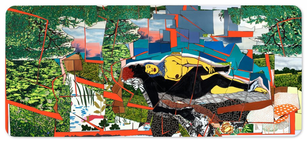 exposition Mickalene Thomas Grand Palais œuvre femmes noires strass peinture