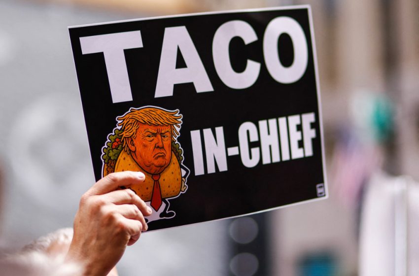 Vous reprendrez bien un TACO… à la sauce Trump ?