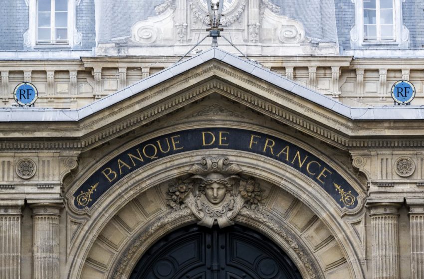 Façade du siège de la Banque de France à Paris