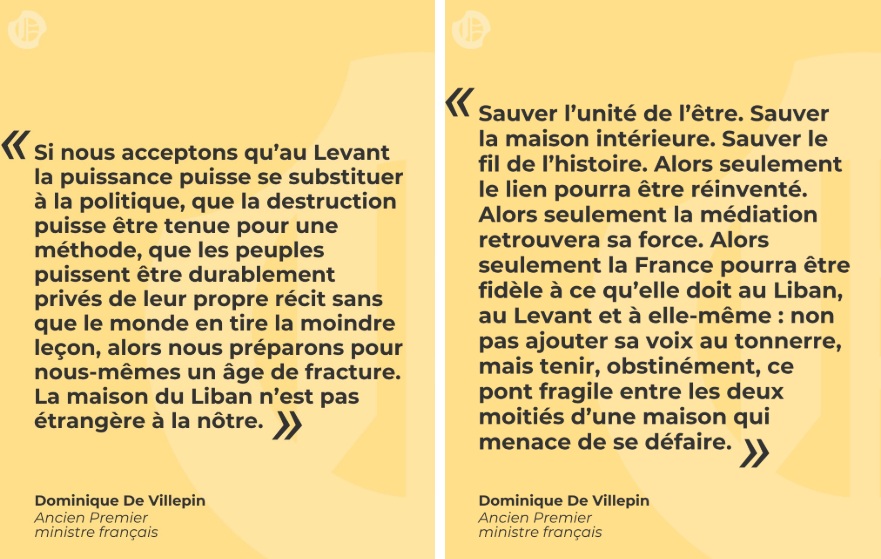Des extraits de la tribune exclusive de Dominique de Villepin, dans L’Orient-Le Jour, le 4 avril 2026