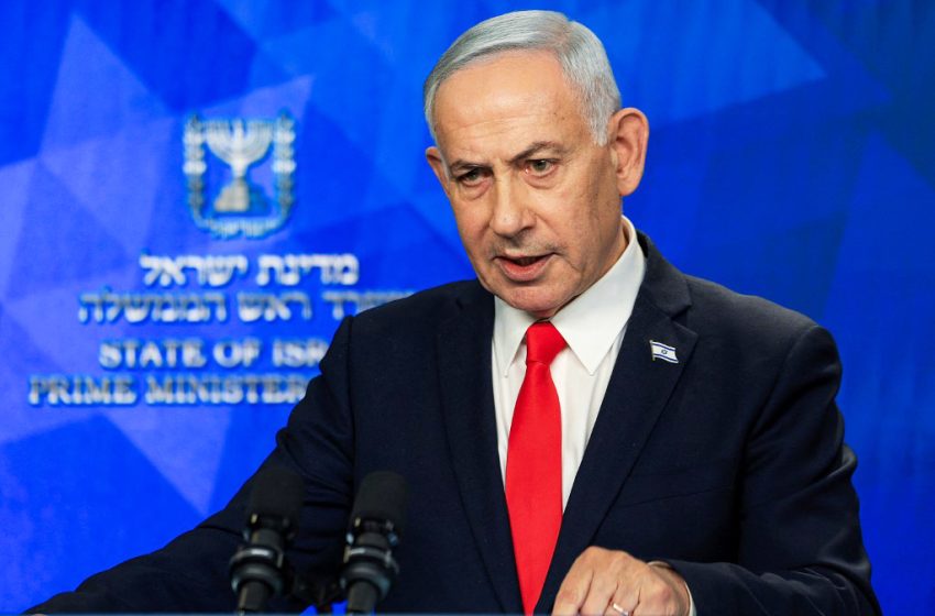 Alt text : Benyamin Netanyahou s'exprime lors d'une conférence de presse à Jérusalem le 15 juin 2026.