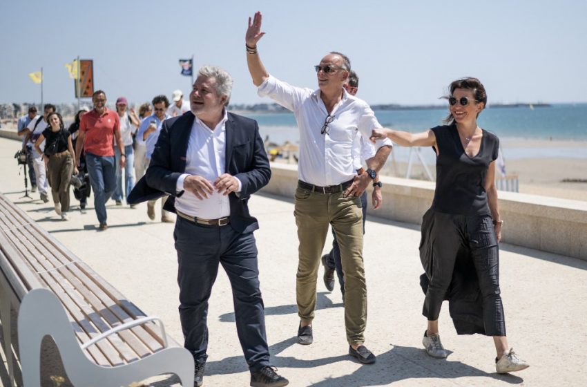Édouard Philippe en campagne pour l’élection présidentielle de 2027 lors d’un déplacement à La Baule-Escoublac.
