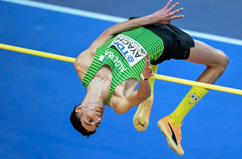 Younes Ayachi, champion du monde U20 du saut en hauteur.