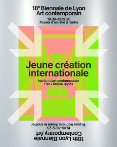 Affiche de la 18e édition de la Biennale de Lyon (2026)