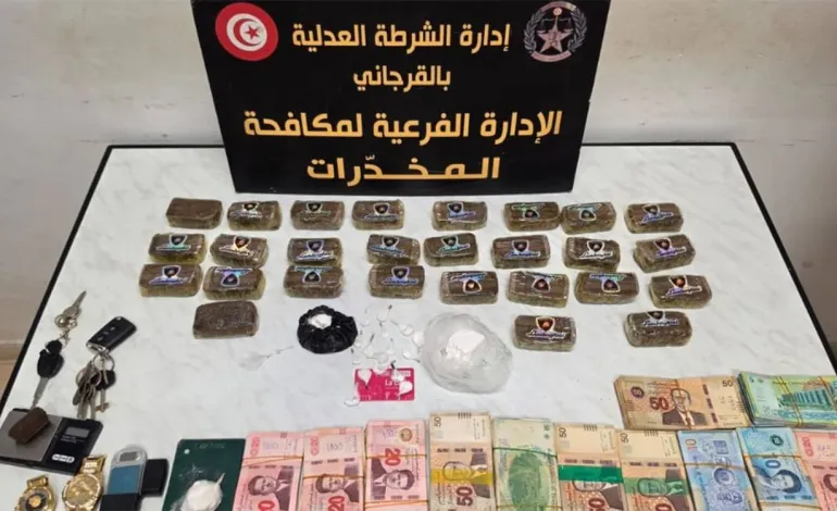  Tunisie : 1 515 arrestations en un mois dans la lutte contre le trafic de drogue