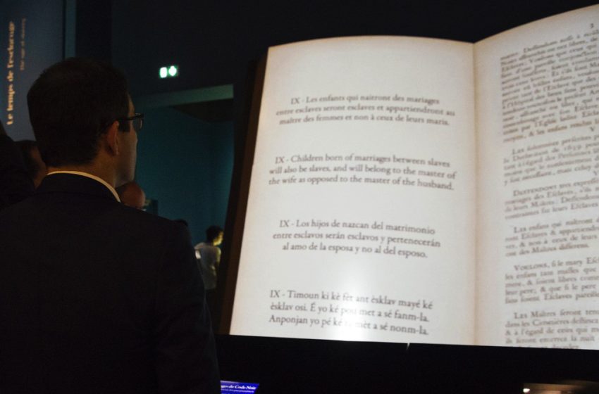 Abrogation du Code noir : le Parlement doit se prononcer