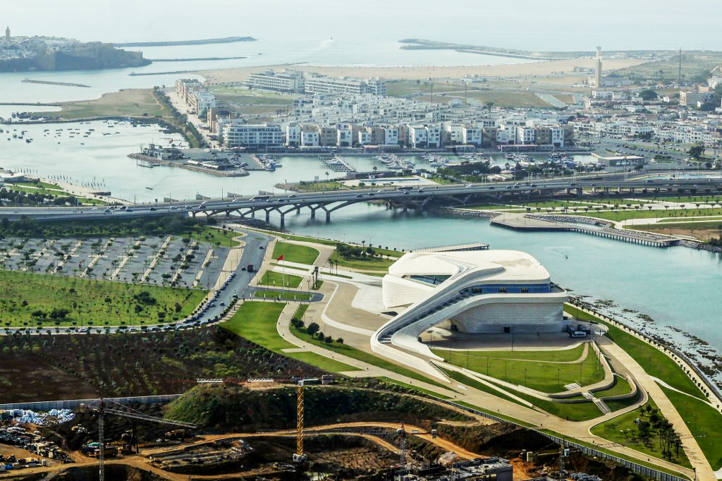 Grand Théâtre de Rabat vu depuis la Tour Mohammed VI