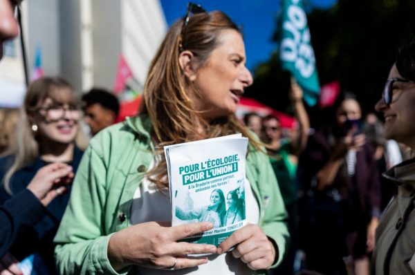 Marine Tondelier visite la braderie de Lille, le 5 septembre 2026.