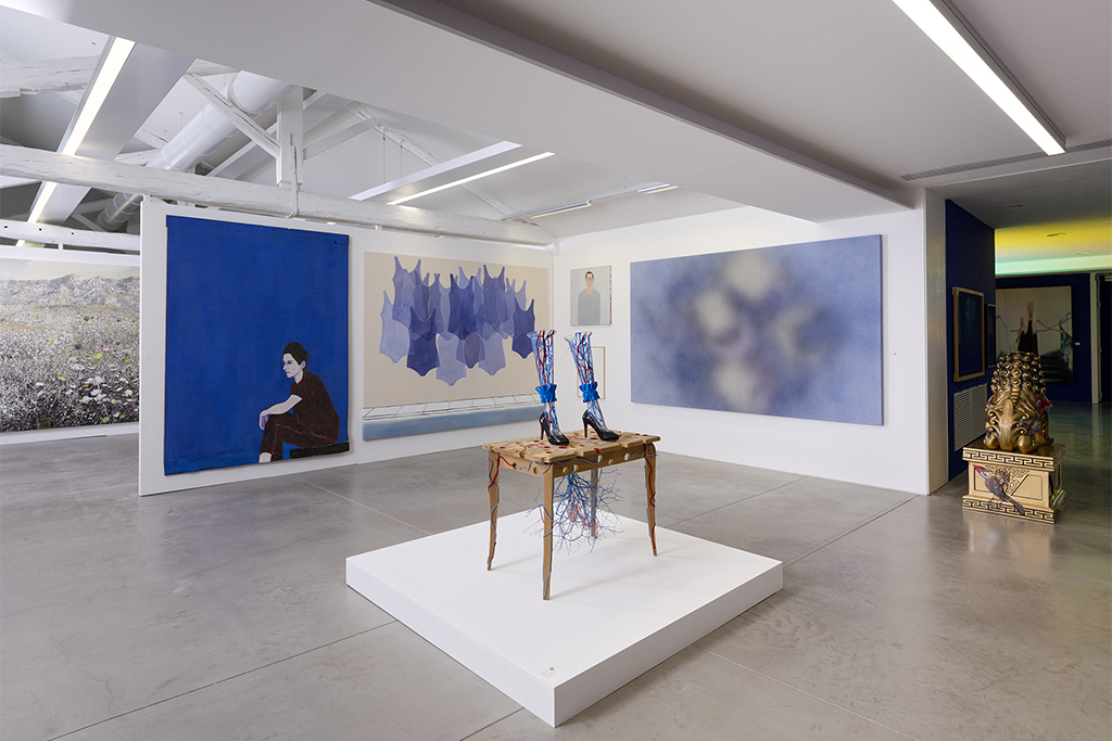 Tableau de Djamel Tatah présenté au Musée régional d’art contemporain de Sérignan.