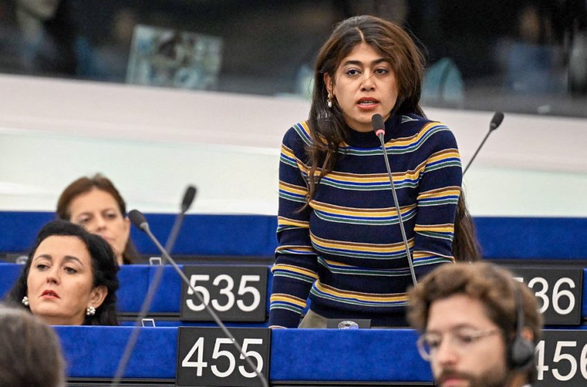 Rima Hassan au Parlement européen à Strasbourg